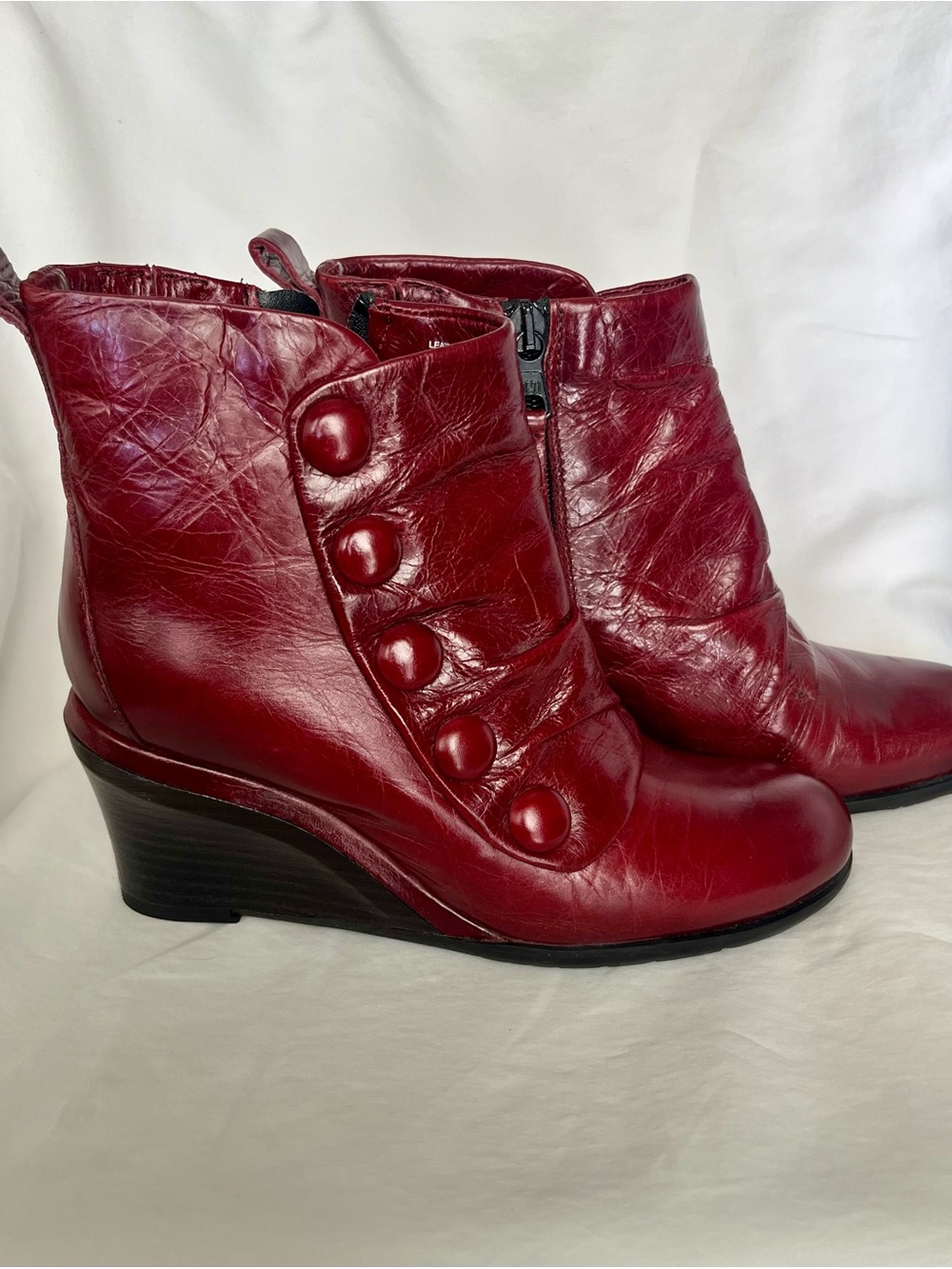 Miz Mooz Wedge Ankle Boot Bootie size US 6 EU 36